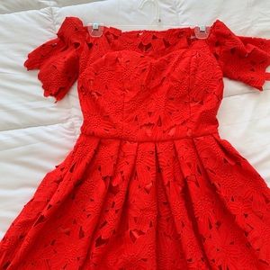 Red occasion dress